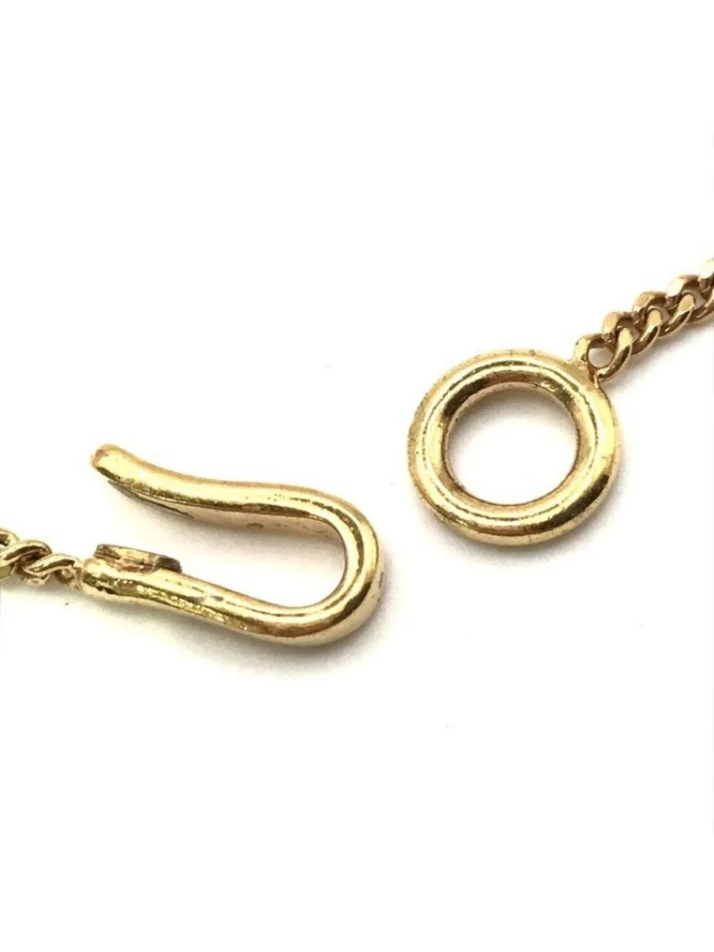 Chanel CC Logo Pearl Necklace Gold